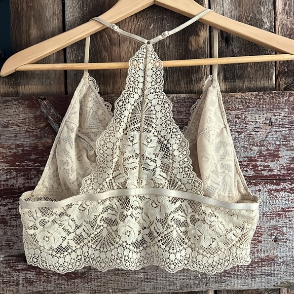 Free People Intimately Lace Bralette LARGE - Picture 4 of 5